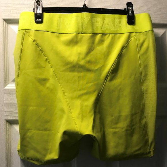 Adidas Women's Ivy Park x Peloton Shock Lime Cycling Shorts Size XL HG0575 - Picture 4 of 4